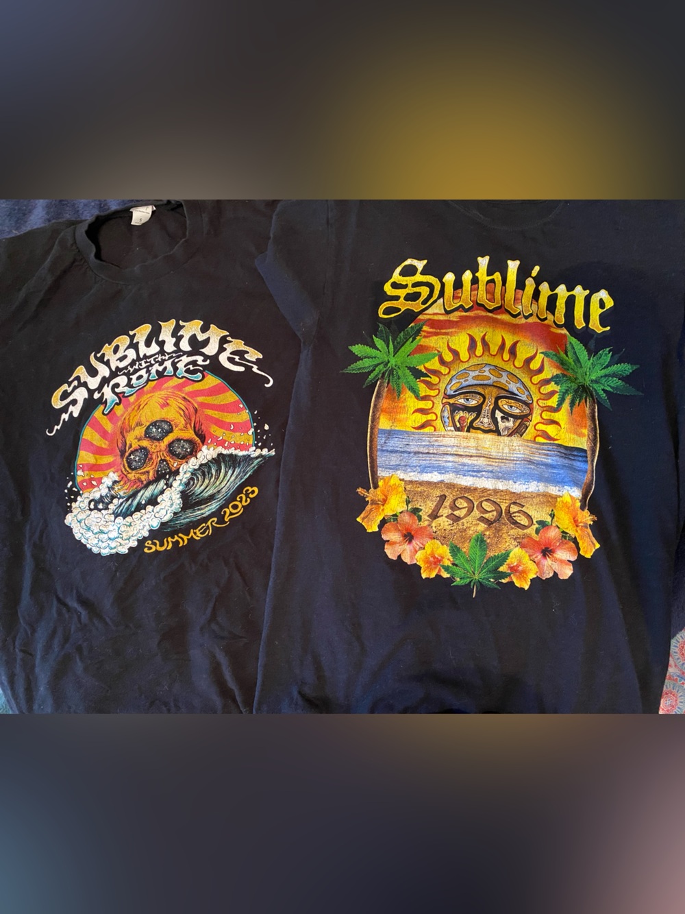 2 Sublime Short Sleeve Graphic Tee in Black